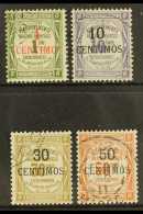 MOROCCO  POSTAGE DUE 1909-10 Set, Yv 6/9, Very Fine Cds Used (4 Stamps) For More Images, Please Visit... - Sonstige & Ohne Zuordnung