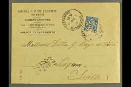 MADAGASCAR  1913 Cover From Tananarive To Switzerland, Franked With Single Moheli 1906-7 25c Blue Issue (hence... - Sonstige & Ohne Zuordnung