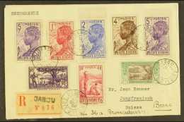 IVORY COAST  1938 (12 Dec) Registered Cover To Switzerland Bearing Range Of Definitives Including 1928 1f10... - Sonstige & Ohne Zuordnung