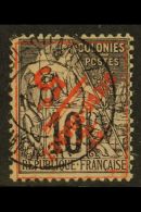 DIEGO- SUAREZ  1891 5c On 10c Black On Lilac With SURCHARGE INVERTED Variety, SG 13a (Yvert 11a), Very Fine Used.... - Altri & Non Classificati