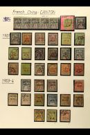 CANTON  1901-1919 USED COLLECTION In Hingeless Mounts On Leaves, Inc 1901-02 Most Vals To 30c, 40c & 50c,... - Other & Unclassified