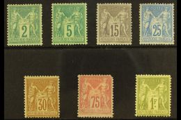 1876  Peace And Commerce Type II ("N" Under "U") 2c Green, 5c Bluish Green, 15c Grey-lilac, 25c Ultramarine, 30c... - Autres & Non Classés