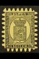 1871  10p Black/buff, Wove Paper, Type II Serpentine Roulette, SG 57, Mint With Part OG & Tiny Surface Scrape... - Otros & Sin Clasificación