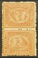 1874-5  5pa Brown, TETE-BECHE In A Vertical Pair, SG 35a, Fine Mint, Good Centring. For More Images, Please Visit... - Altri & Non Classificati