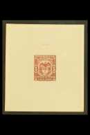 PROOF  1940s 5p Red-brown, Revenue Stamp, Master Die Proof By American Bank Note Co. For More Images, Please... - Colombie