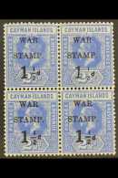 1917  1½d On 2½d Deep Blue "War Tax" Overprint NO FRACTION BAR Variety, SG 54, Within Fine Mint... - Caimán (Islas)