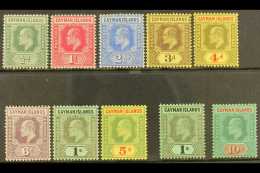 1907-09  KEVII Complete Set, SG 25/34, Fine Mint, Very Fresh. (10 Stamps) For More Images, Please Visit... - Cayman (Isole)