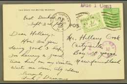 1947  ((Sept) Picture Postcard, East Durham N.Y. To Bay St George, Franked At 1c, And With Postage Due 1c Green... - Sonstige & Ohne Zuordnung