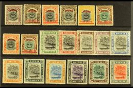 1906-10 MINT COLLECTION  Presented On A Stock Card. Includes 1906 Opt'd Set To 10c On 16c & 1907-10 Complete... - Brunei (...-1984)