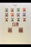 1944-1950 COMPLETE POSTAGE ISSUES.  Mint & Used All Different Collection On Leaves, Inc Muscat 1944 Set Mint,... - Bahrain (...-1965)