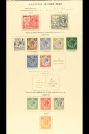 1888-1962  A Useful Old Time Collection On Scott Printed Pages Incl. 1922-33 Set To $1 Mint, 1935 Jubilee Set... - Honduras Británica (...-1970)