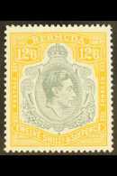 1950  12s6d Grey & Pale Orange Perf 13, Chalky Paper, SG 120e, Very Fine Mint For More Images, Please Visit... - Bermudas