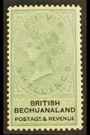 1888  5s Green & Black, SG 18, Superb Mint. For More Images, Please Visit... - Sonstige & Ohne Zuordnung