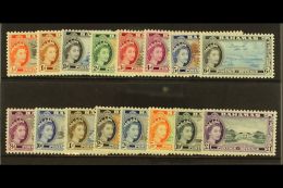 1954-63  Definitive Set, SG 201/216, Never Hinged Mint. (16) For More Images, Please Visit... - Other & Unclassified