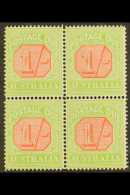 POSTAGE DUE  1913-23 Scarlet And Pale Yellow Green, SG D85, BLOCK OF FOUR Very Fine Mint. For More Images, Please... - Otros & Sin Clasificación