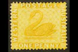 WESTERN AUSTRALIA  1876-81 1d Yellow-ochre, SG 70, Fine Mint, Very Fresh. For More Images, Please Visit... - Otros & Sin Clasificación