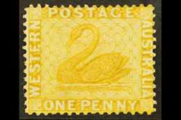 WESTERN AUSTRALIA  1876-81 1d Yellow-ochre, SG 70, Fine Mint, Very Fresh. For More Images, Please Visit... - Altri & Non Classificati