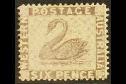 WESTERN AUSTRALIA  1876-81 6d Lilac, SG 75, Fine Mint, Very Fresh. For More Images, Please Visit... - Otros & Sin Clasificación