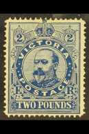 VICTORIA  1901-10 £2 Deep Blue, SG 400, Fine Mint. An Elusive Issue! For More Images, Please Visit... - Sonstige & Ohne Zuordnung