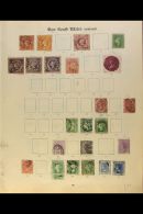 1850's-1900's COLLECTION  On Pages, Mint & Used, Inc New South Wales 1861-88 5s (x2) Used, Officials 1888-90... - Other & Unclassified