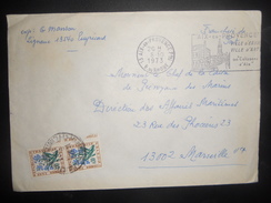 France Lettre 1973 Taxe A Marseille En Provenance D Aix - 1960-.... Covers & Documents