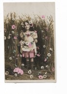 BAMBINA CON FIORI 1911 VIAGGIATA  FP - Altri & Non Classificati