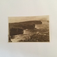 ORKNEY 1900s Rugged Coast Sepia Real Photo Unused Leonards Series - Orkney