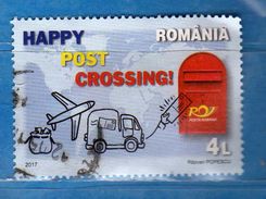 Romania - ° 2017 - HAPPY POST CROSSING. Used  Vedi Descrizione - Gebruikt