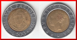 **** ITALIE - ITALIA - 500 LIRE 1994 LUCA PACIOLI **** EN ACHAT IMMEDIAT - 500 Liras