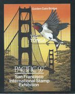Tonga 1997 Pacific Swallow Over San Francisco Bridge Miniature Sheet Specimen Overprint MNH - Tonga (1970-...)
