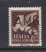 Venezia Giulia And Istria  A.M.G.V.G. Air Mail A 1 1945 Air Post 50c Brown Used - Oblitérés