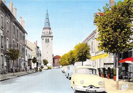 54-JARNY- LA RUE PASTEUR ET L'EGLISE SAINT MAXIMIN - Jarny