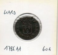 Liard. 1786 AA - 1774-1791 Lodewijjk XVI