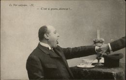 SANTE - Carte Humoristique - Docteur - Ver Solitaire - Santé