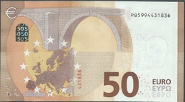 50 EURO NETHERLANDS  PB  P005  - DRAGHI   UNC - 50 Euro