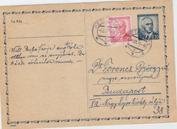 CZECHOSLOVAKIA POSTAL CARD 1946 - Covers