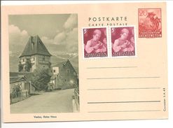 Vaduz, Rotes Haus. 20 Rp. P26a/ZII - Entiers Postaux