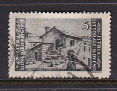 Istria Yugoslav Occupation S 57 1946  5 L Grey Green Used - Occ. Yougoslave: Littoral Slovène