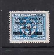 Istria Yugoslav Occupation S 70 1947  Overprinted 3 Lira On 0.50 Blue Mint Hinged Stamps - Occup. Iugoslava: Litorale Sloveno