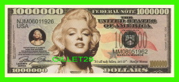 BILLETS , ONE MILLION DOLLARS - MARILYN MONROE - UNITED STATES OF AMERICA - - Otros & Sin Clasificación