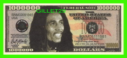 BILLETS , ONE MILLION DOLLARS - ROBERT NESTA MARLEY - UNITED STATES OF AMERICA - - Other & Unclassified