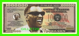 BILLETS , ONE MILLION DOLLARS - RAY CHARLES, ROCK & ROLL HALL OF FAME  - UNITED STATES OF AMERICA - - Andere & Zonder Classificatie