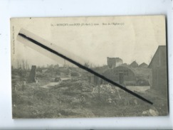 CPA  Abîmée - Monchy Aux Bois (P.-de-C.)  - 1920  -  Rue De L'église  (2) - Andere Gemeenten