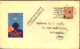 1931, Ship Letter Franked With Better Se-tenant From FREEMANTLE, Austarlia With Boxed ""PAQUETBOT"" Via Sidney To Heliop - Andere & Zonder Classificatie