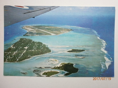 Postcard Gan Island And Reef From RAF Aircraft Former British Military Base Addu Atoll Maldives My Ref  B11519 - Maldiven