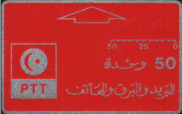 TUN-O-03, Red And PTT Silver Logo, Mint - Tunesië