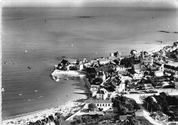 56-LARMOR-PLAGE- VUE AERIENNE , PLAGE DE TOULHARS ET LE PETIT PORT - Larmor-Plage