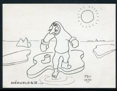 Terres Australes Et Antarctiques - Carte Illustrée Meilleurs Vœux De Paul Emile Victor En 1971 - Ref JJ 105 - Cartas & Documentos