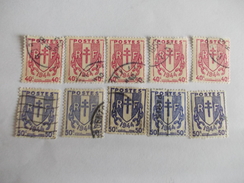 TIMBRE France Armoiries De Provinces Bourbonnais Et De La France 672 673 1002 Valeur Mini 2.55 € - Used Stamps