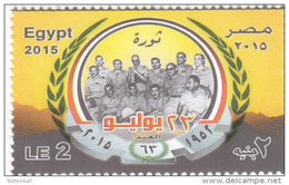 Stamps EGYPT 2015 Egypt 23rd Of July  Revolution 63rd Anniversary MNH */* - Ongebruikt